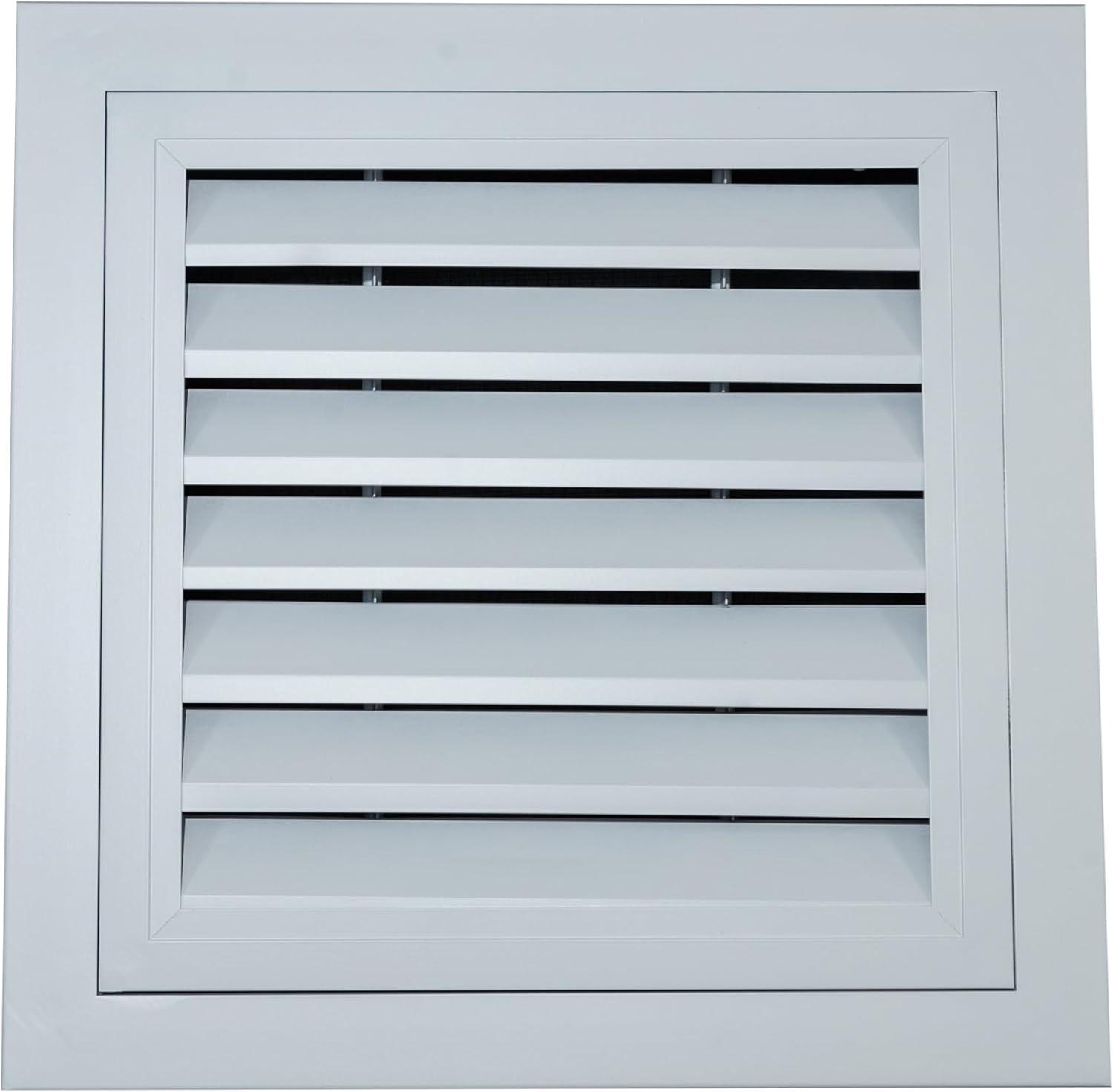 Return Air Vent Cover AC Grille for Ceiling & Wall Heater Air Intake Register White HVAC Diffuser Aluminum 45 Degree Hinged Louvre Grille with Strainer Return Air Filter Grille 12x12 Inch [Neck Size]