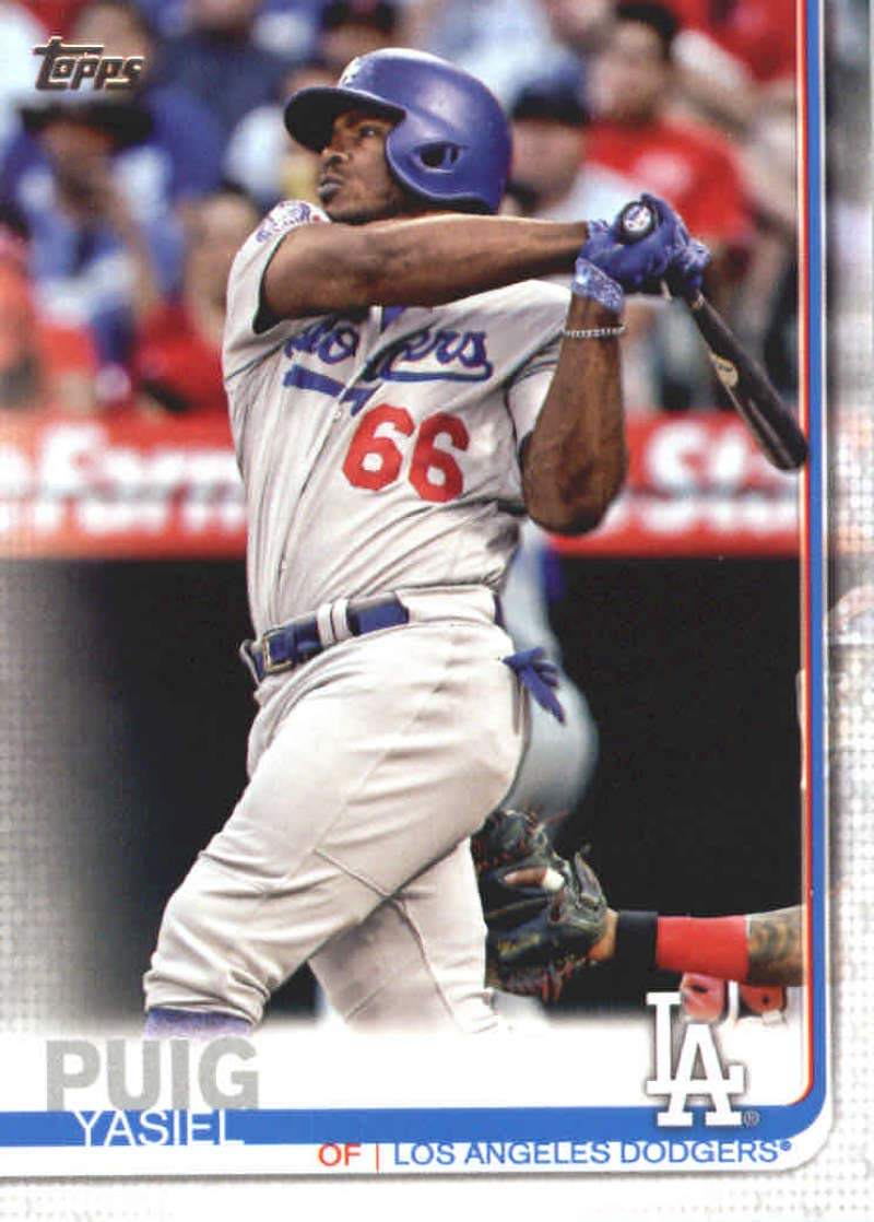 Amazon.com: 2019 Topps Baseball #162 Yasiel Puig Los Angeles