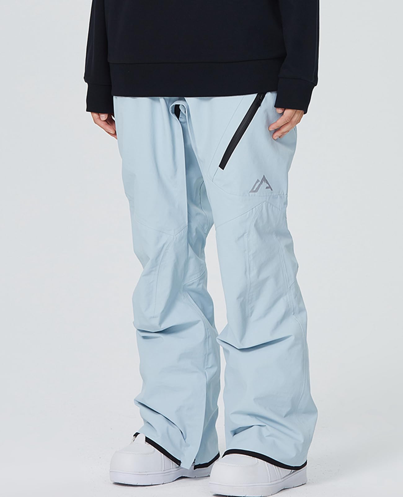 HOTIAN Herren Skihose Hosenträgerhose Outdoorhose Snowboardhose Winter Wasserdicht Warm Abnehmbare Hosenträger Skilanglaufhose Thermohose Wanderhose Ski Pant