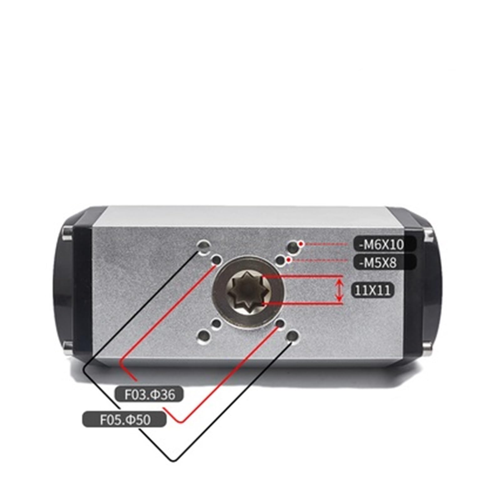 Actuador neumático de válvula de Bola Actuador neumático de Doble acción GT52 Ángulo de rotación 90° Operación por Aire 0,3-0,7 Mpa Utilizado for Abrir y Cerrar válvulas de Bola