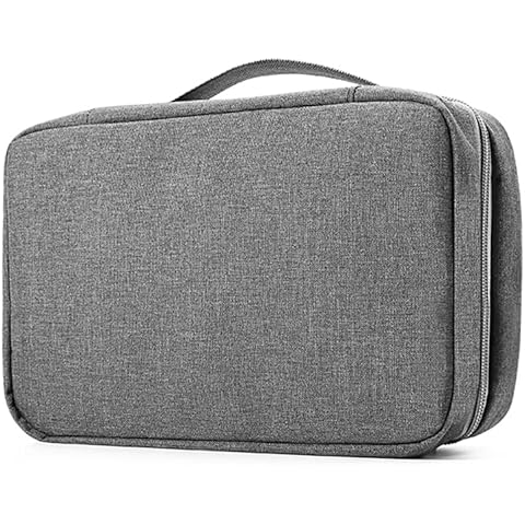 Travel Hanging Toiletry Wash Bag Makeup Foldable Waterproof Organizer Cosmetic Bag for Men & Women (Medium, Grey) Cover