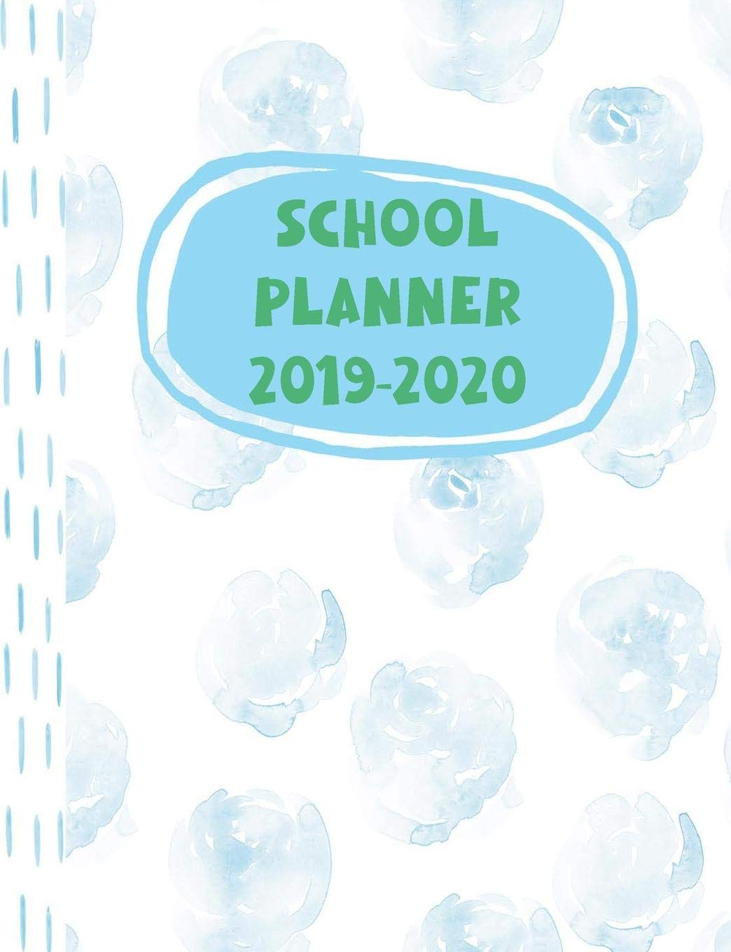School Planner 2019-2020: Elegant Floral Design on Cover and Pages