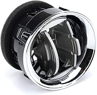 Vista 4 de 2 unidades de calentador de CA para salida de aire interior frontal para tablero de instrumentos cromado compatible con Ford F150 2009-2014