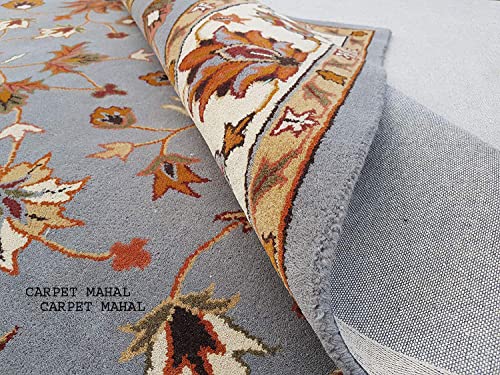 Image of Carpet Mahal Export Quality Tuffted Pure Woollen Carpet for Living Room Bedroom Size 4 x 6 feet (120X180 Cm) Color-Multi