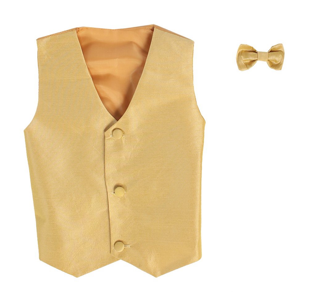 Vest and Clip On Bowtie set - Multiple Colors - Baby Infant Toddler Boys Tween Sizes