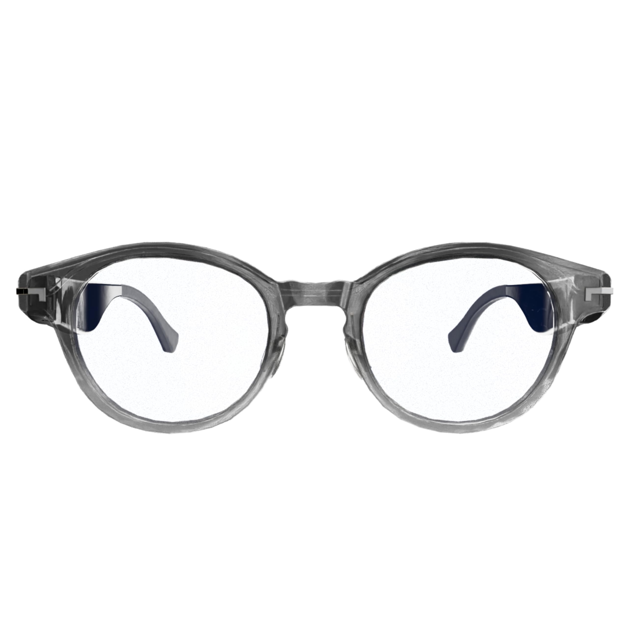 SOLOS A5 | Gafas alimentadas por IA | Hydro 8 | Gris transparente brillante | Lentes ChatGPT integradas para viajes y traducción en tiempo real | Altavoces estéreo | Compatible con iOS y Android