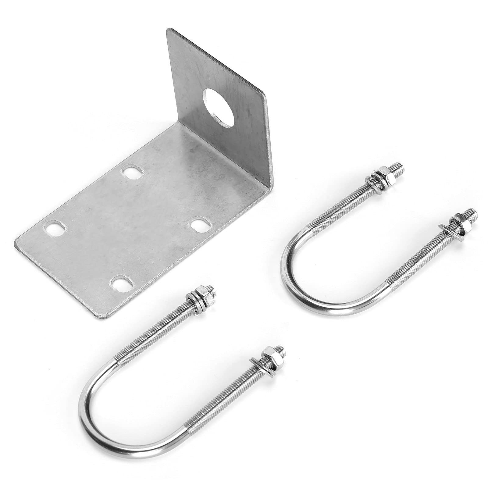 Morsetto per albero dell'antenna supporto da palo a palo multifunzionale robusto per TV fuori casa Antenna V blocco ganasce con bullone a U  13