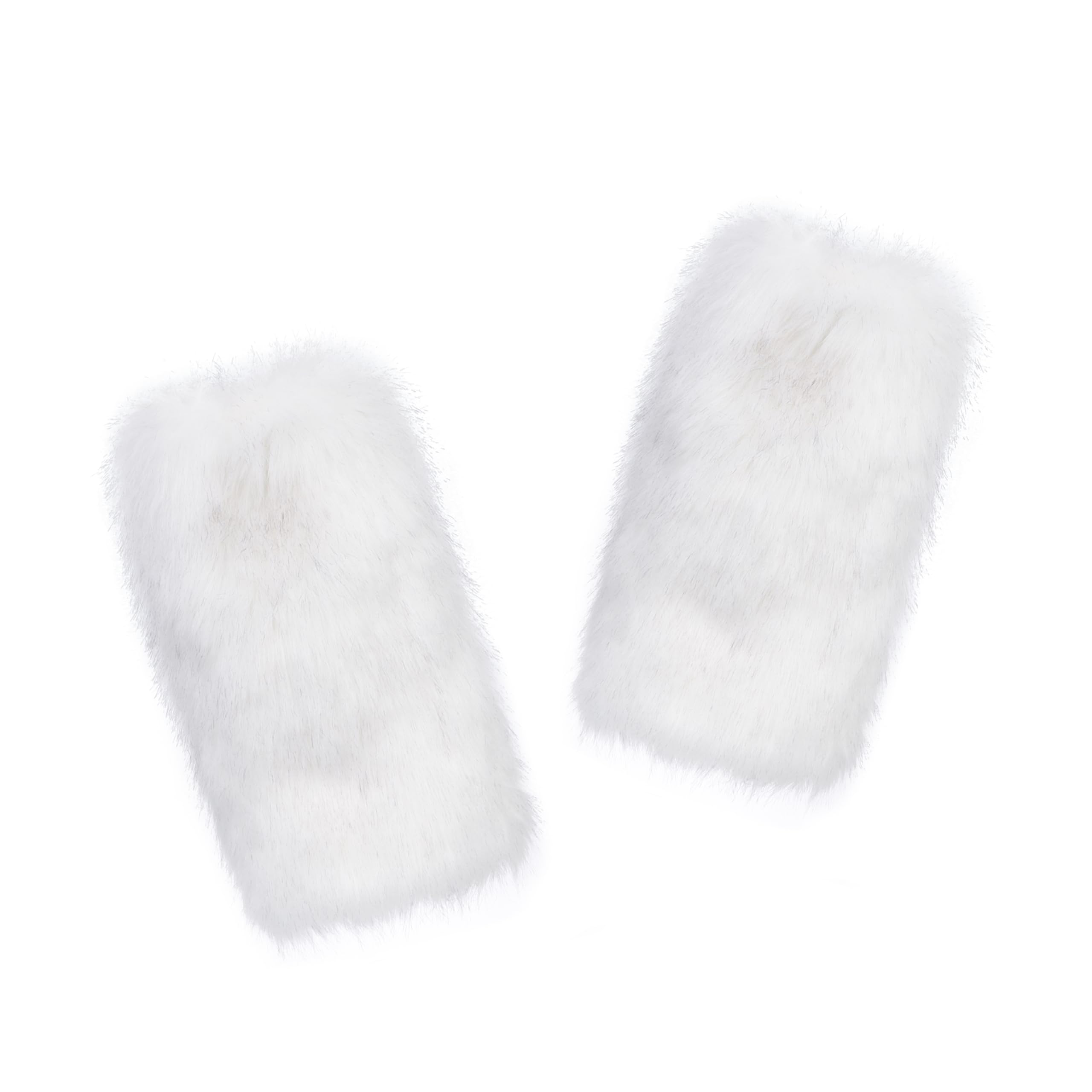 LA CARRIE Calentadores de piernas de piel sintética para mujer, calcetines largos y peludos para botas de invierno