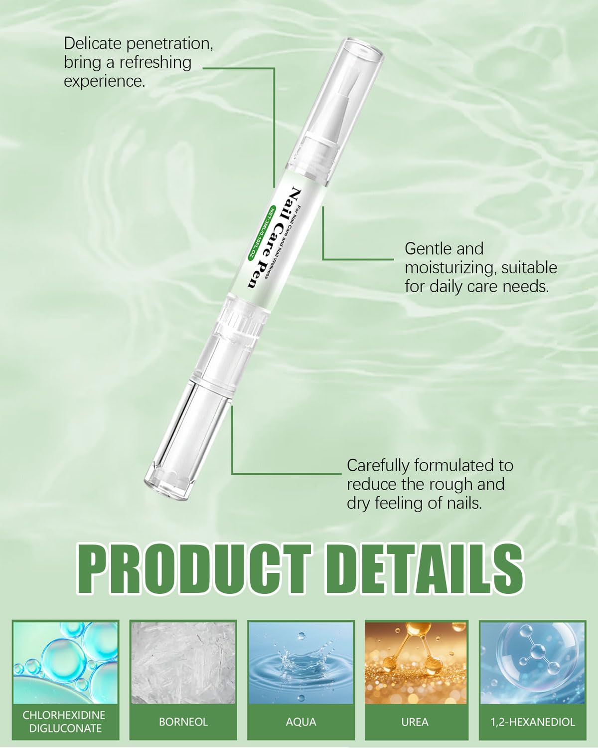 Health Routine Nail Care Pen – Cura Cosmetica in Caso di Infezione Fungina delle Unghie in Modo Rapido ed Efficace | Per Unghie delle Mani e dei Piedi Curate | nail care pen per micosi