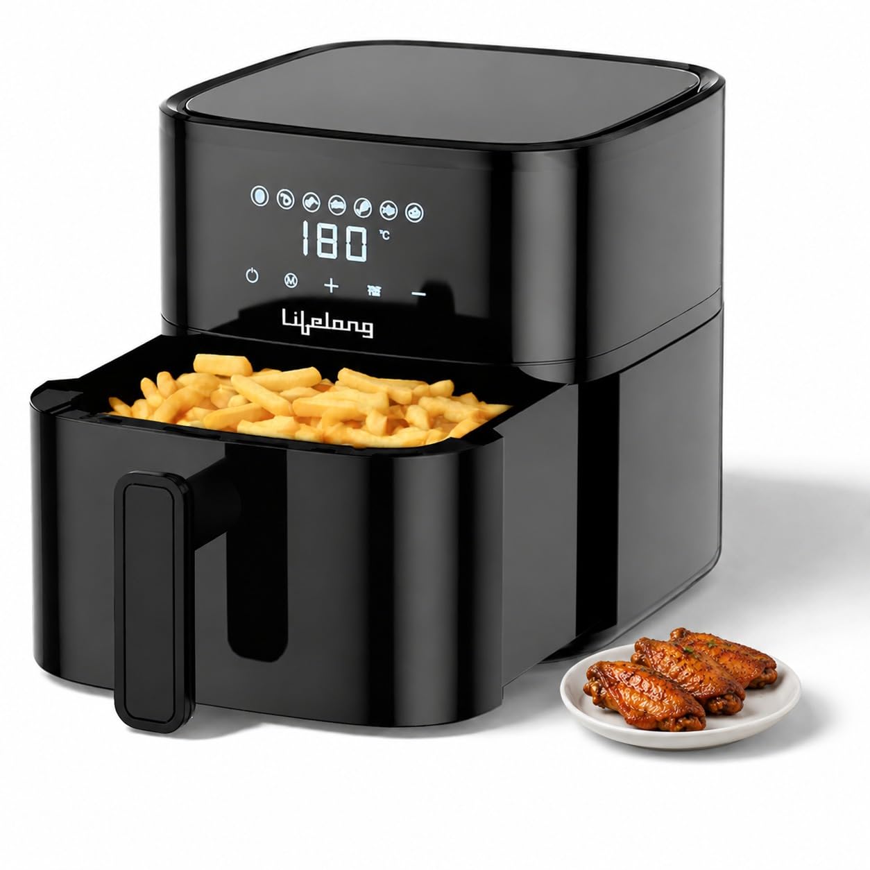 Lifelong 4.2 Litre Digital Air Fryer |Detachable Handle, Touch Control, Non-Stick Basket, Rapid Air Technology |Oil-Free Cooking for Frying, Grilling, Roasting & Baking|Energy Efficient,Compact Design-image-31