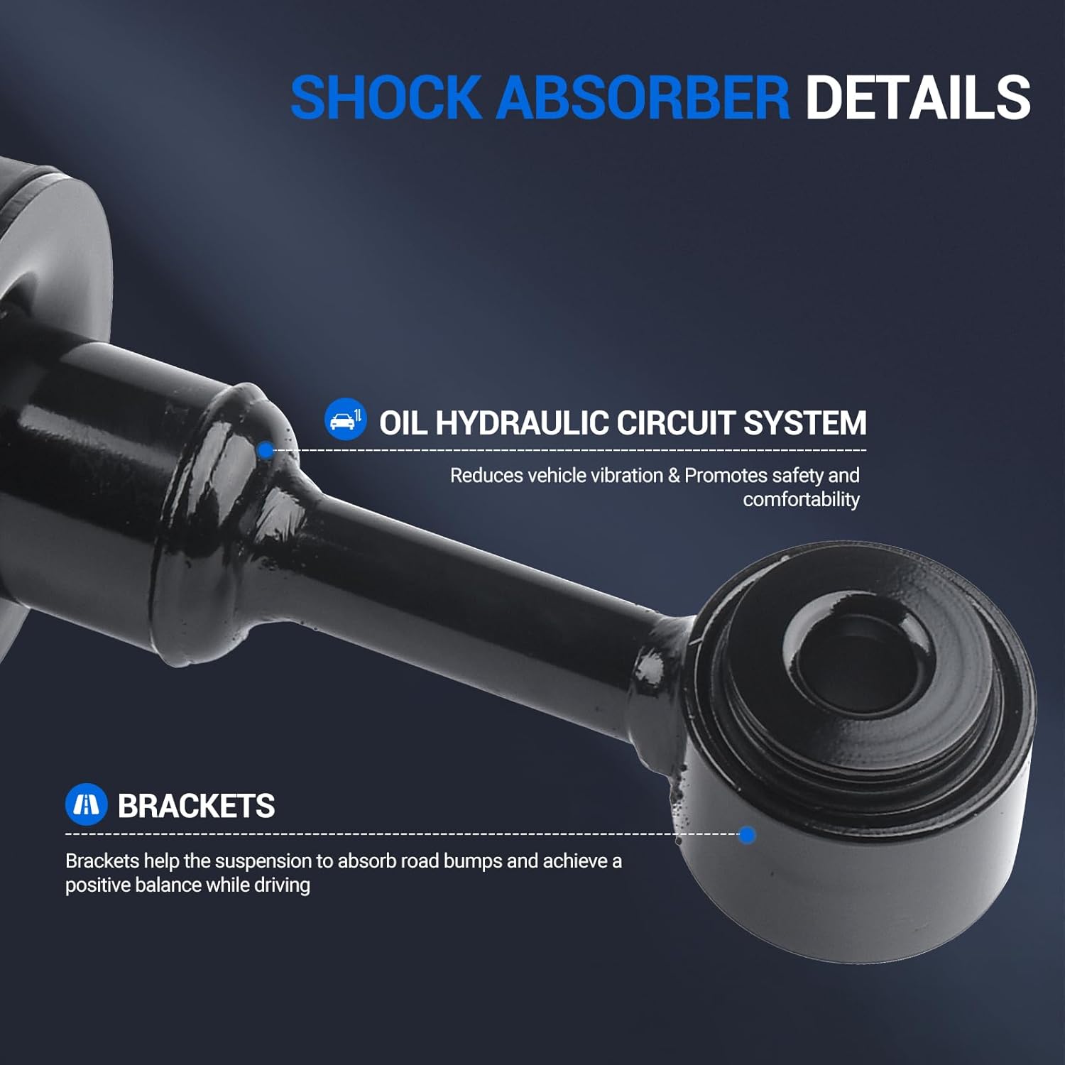 Autoround 171361 Front Complete Strut Shock Absorber & Coil Spring Assembly Compatible with 2004-2008 Ford F-150, 2006-2008 Lincoln Mark LT (Set of 2)