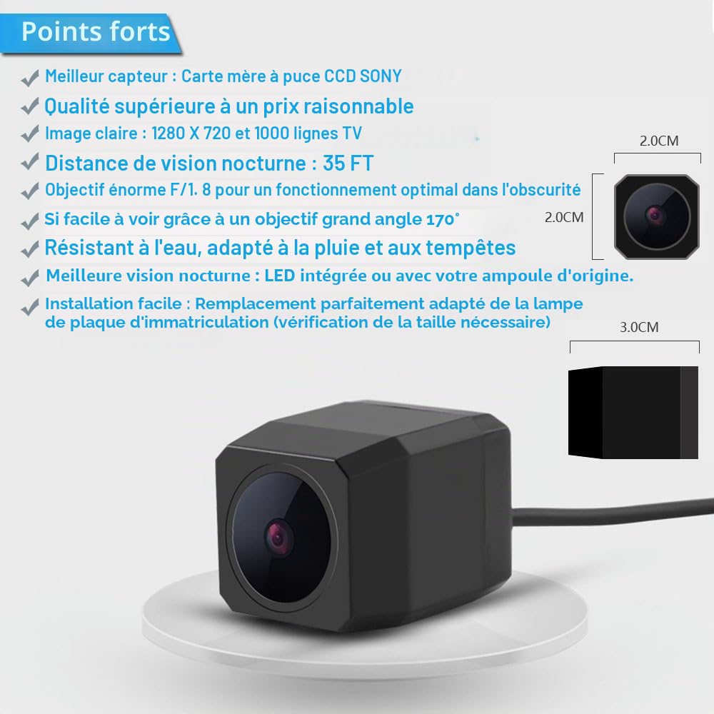 Vue Arrière de Voiture de Vision Camera de Recul Auto/Voiture étanche pour VW Caddy B5 B6 Passat 3 C 3B Jetta Sagitar Multivan T5 Golf Plus Polo