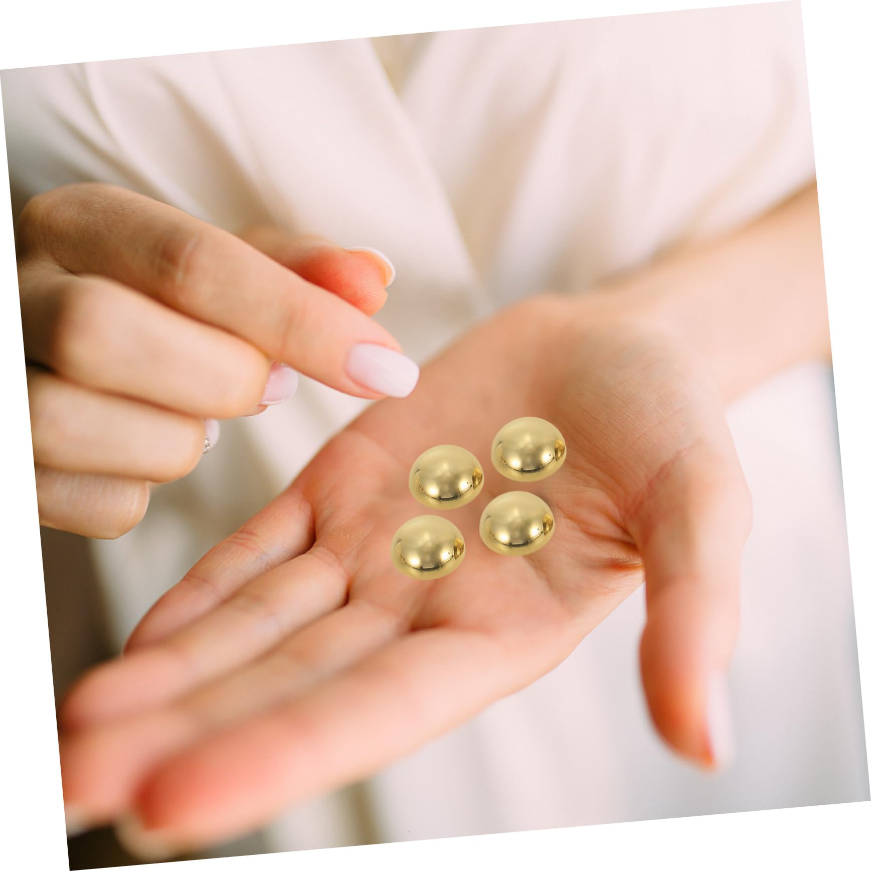 Anneome 100pcs Decorative Nail Pearls Multi-Functional Craft Pearls Jewelry Accessories for DIY