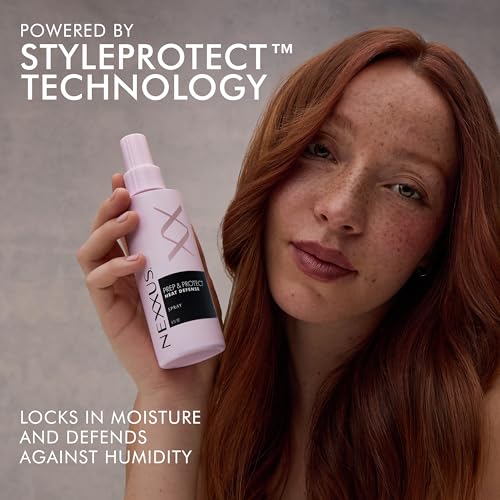 Image of Nexxus Styling Heat Protectant Nourishing Prep & Protect Heat Defense Spray Heat Protection Spray Powered by Styleprotect Technology 6 oz