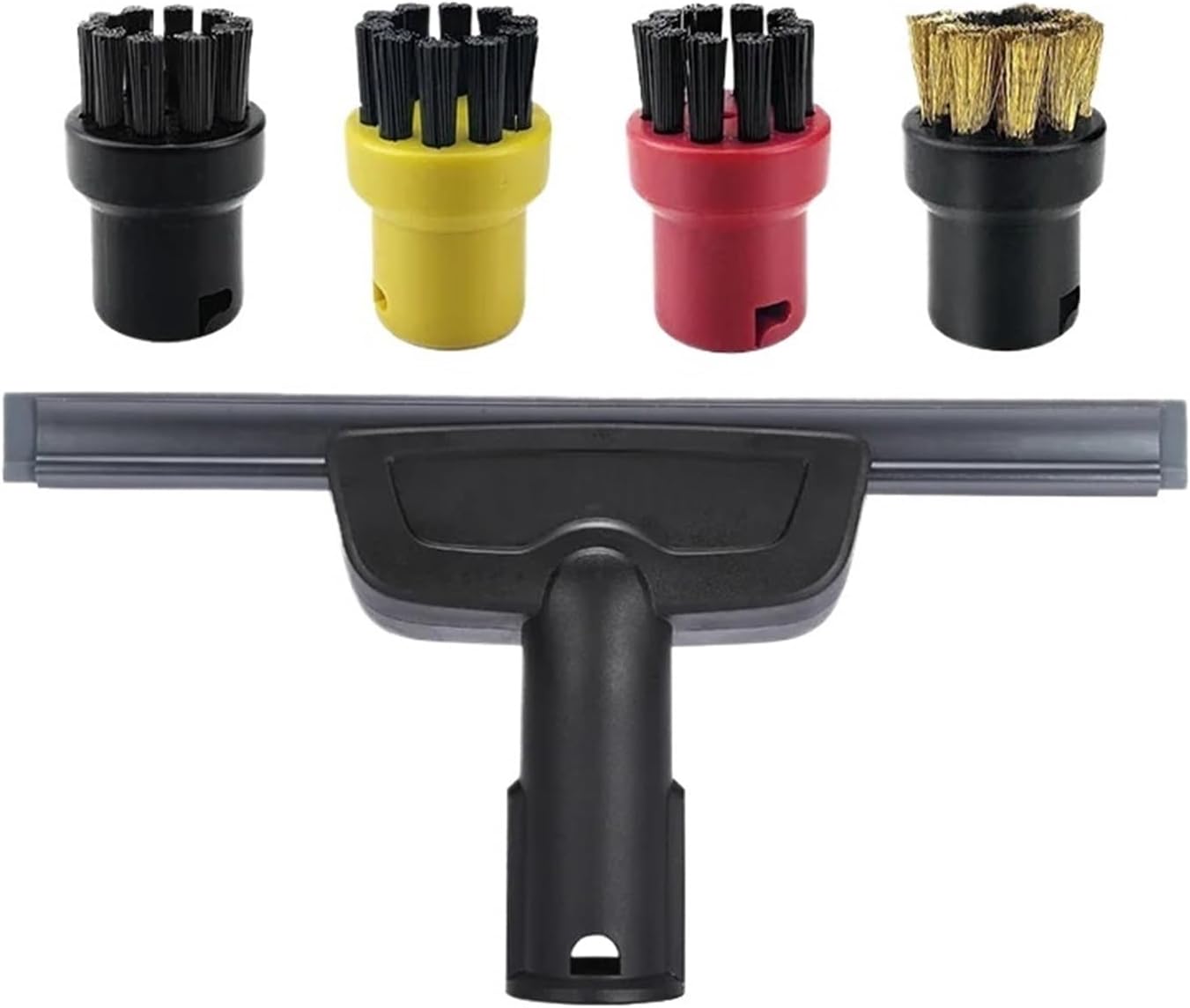 Compatible For Karcher EasyFix SC2 SC3 SC4 SC5 Handheld Vacuum Cleaner Parts Microfibre Steam Mop Rags Pads Glass Scraper Brush Head(Plum)