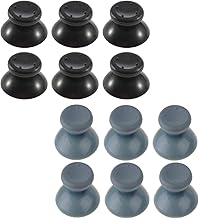 Flybxiya 6 adet plastik başparmak çubuğu Joystick kapaklar sapları kapakları Thumbsticks yedek Xbox 360 denetleyici aksesuarları için (Siyah)