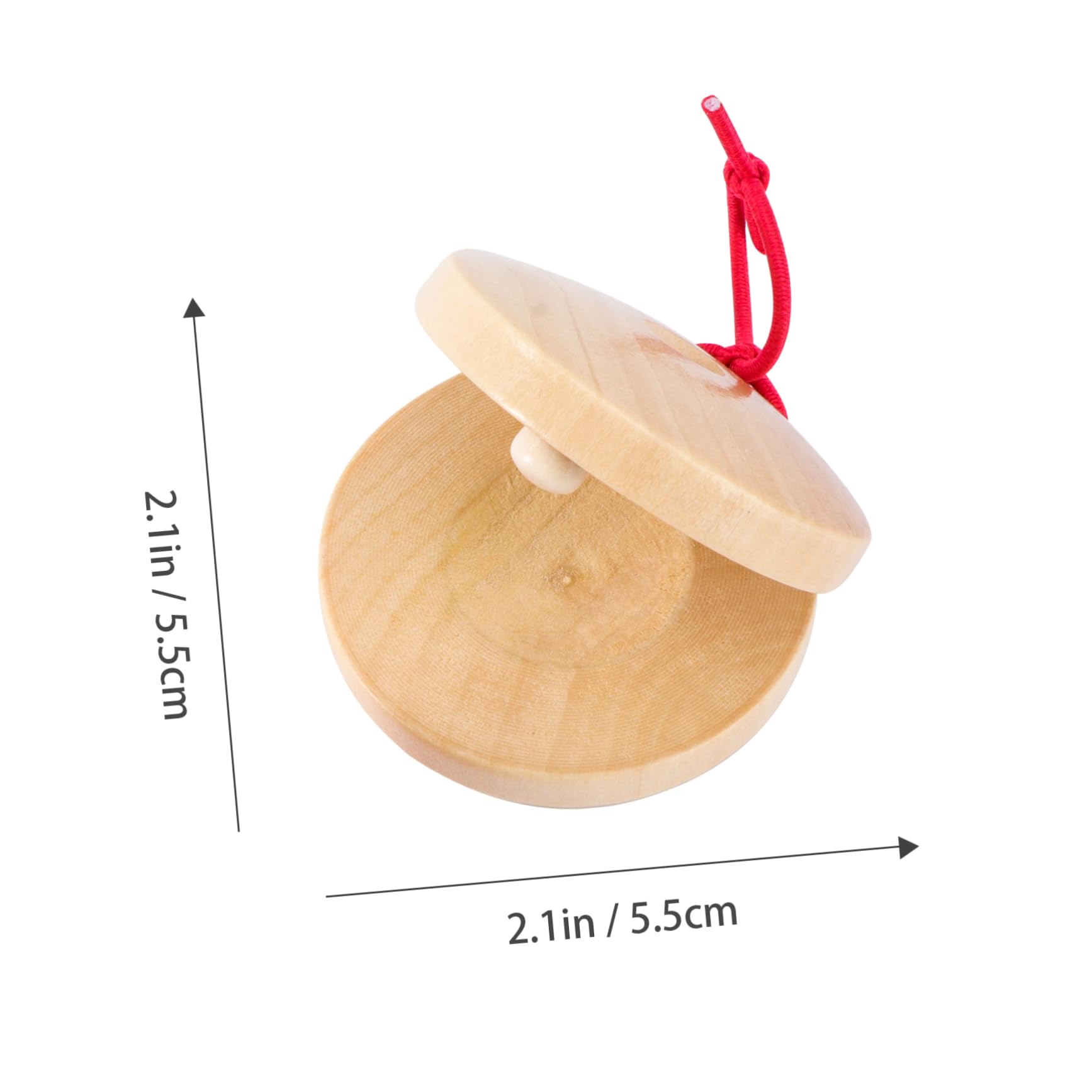 VANZACK 4pcs Wooden Musical Castanets for Safe Percussion Instruments Enhance Coordination and Rhythm Lightweight Design for for Early Education and Fun Activities