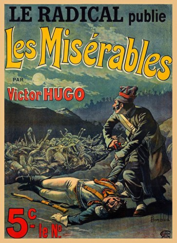 Les Miserables by Victor Hugo Theater Show France French Army Soldier Vintage Poster Repro 16" X 22" Image Size on Matte Paper