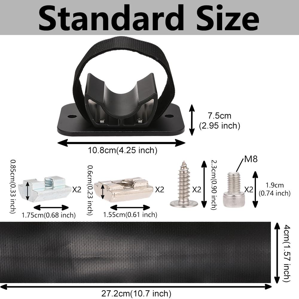 XhuangTech Quick Release Bicycle Fork Lock Bracket and Rear Wheel Carrier Fork Bracket Bicycle Stand Through Car Roof Carrier Holder Fit for Most Vehicle (Rear Wheel Bracket)