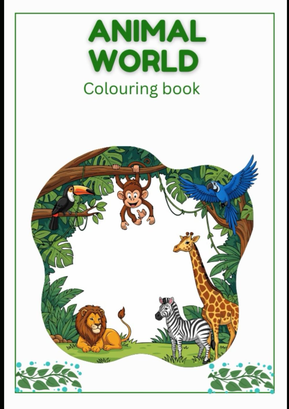 Animal World: Colouring Book