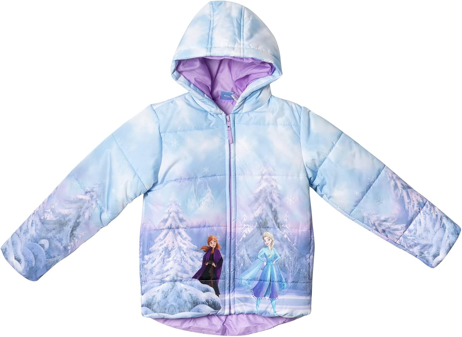 Miniatura 3 de Disney Frozen Olaf Elsa Princess Anna - Chaqueta acolchada con cremallera para niñas y niños pequeños