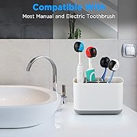 Vista 5 de Fundas para Cepillos de Dientes con Forma de Casco, Se Adapta a la Mayoría de Cepillos de Dientes Manuales y Eléctricos, 4