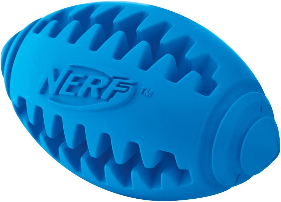 Nerf Dog VP6850E Tuff Retriever Football For Teeth Cleaning – Medium (colors may vary)