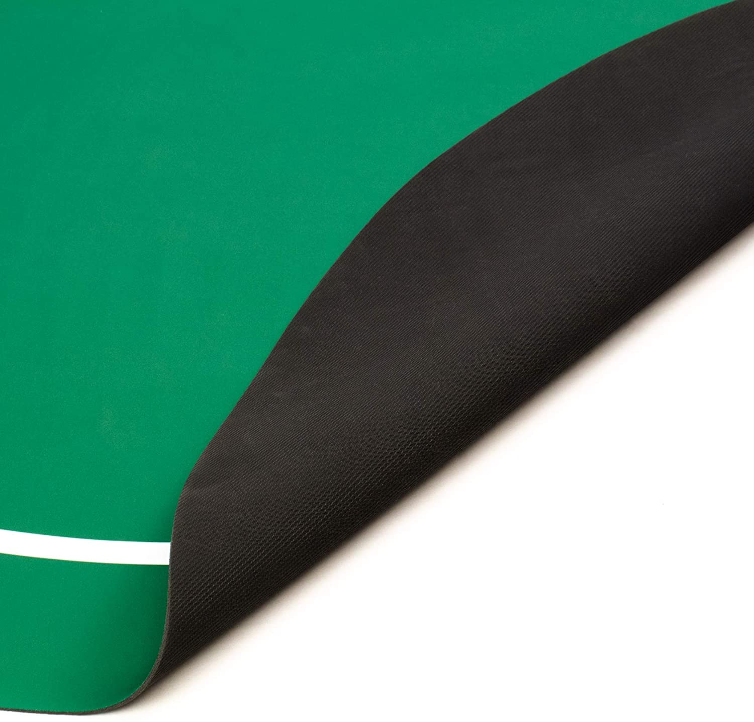 mata do gry w karty, Profesjonalna mata do pokera z torbą przenoszenia, filcowy układ kasyna na stole karty, gry w(Green,24inch)
