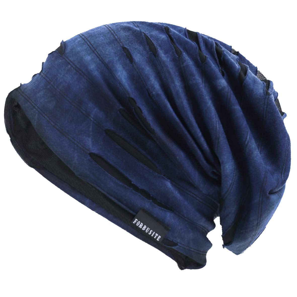 VECRY Mens Jersey Slouch Beanie Summer Skullcap (B-Blue, Thin Cool)