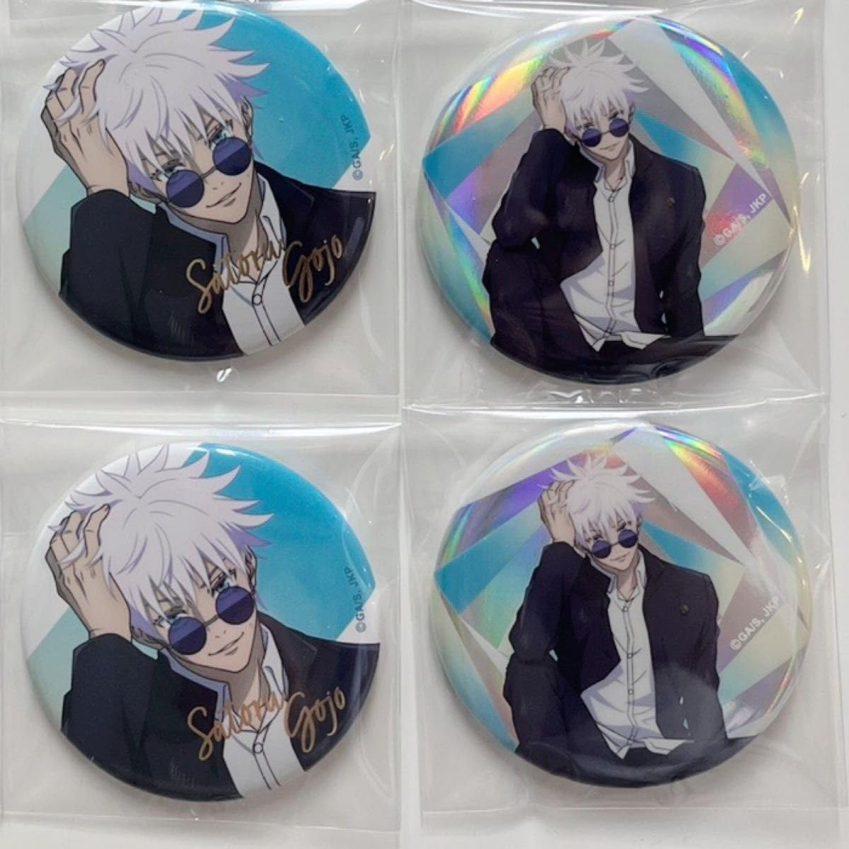 呪術廻戦　五条悟　缶バッジ　plaza Amazon | 呪術廻戦 PLAZA プラザ 五条悟 缶バッジ | バッジ