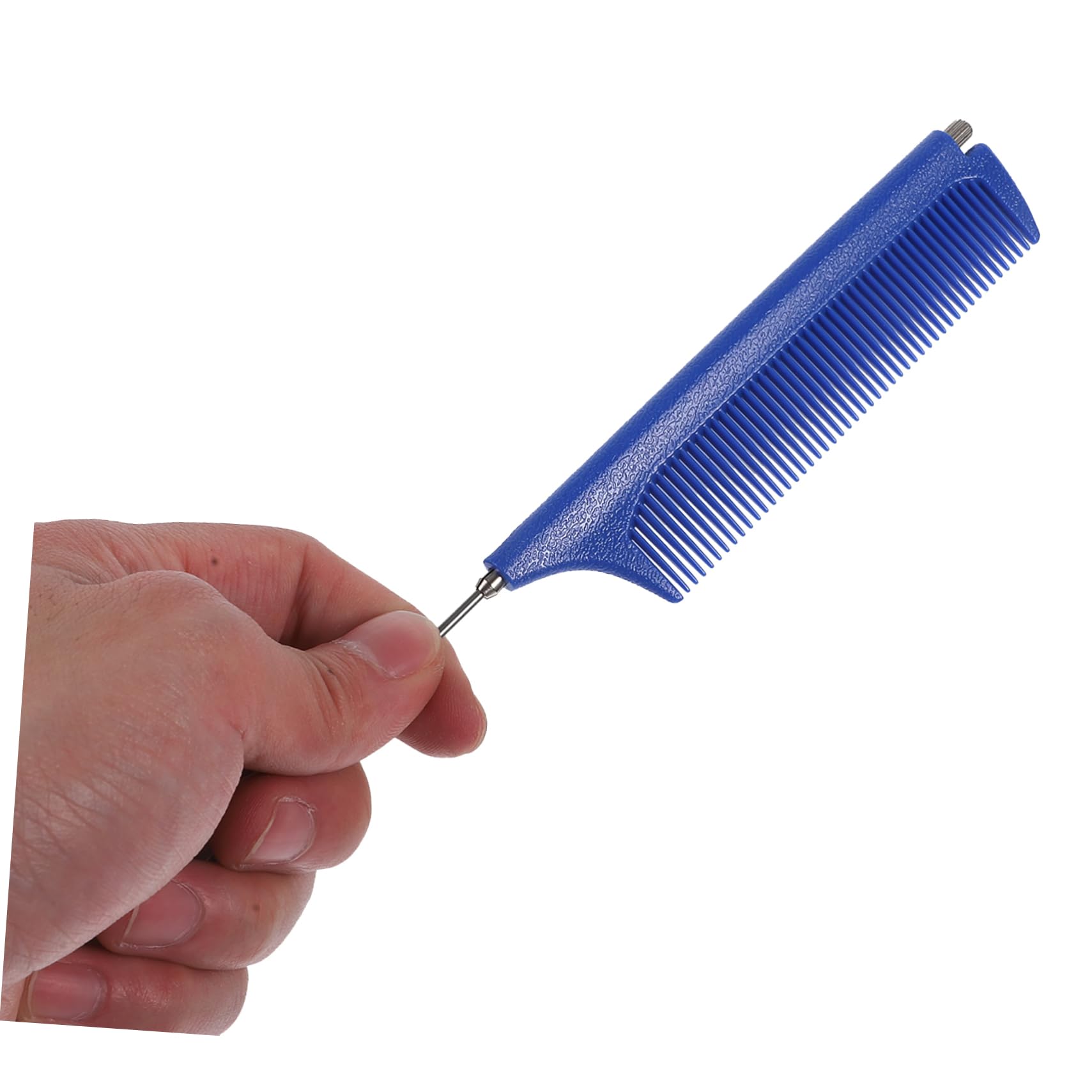 Peine de Peluquería Profesional de Dientes Finos Retráctil 3piezas | Abs y Acero, para Peluquería y Salón, Formato 4.9x1.1 Pulgadas, Apto para Niños y Adultos Color Aleatorio