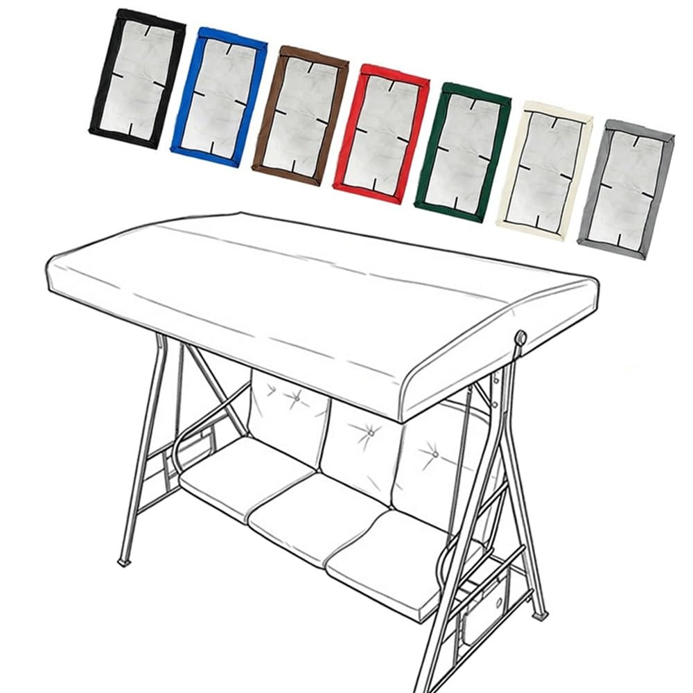 Telo di Ricambio per Altalena da 75"x47", Impermeabile, per Proteggere dal Sole Durante Unaltalena da Giardino. Beige 64x45x8in(164x114x20cm)