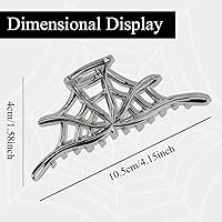 Vista 11 de Pinzas de pelo góticas de murciélago negro para mujeres y niñas, garra de pelo de murciélago gótico de aleación punk negra Y2K para decoraciones