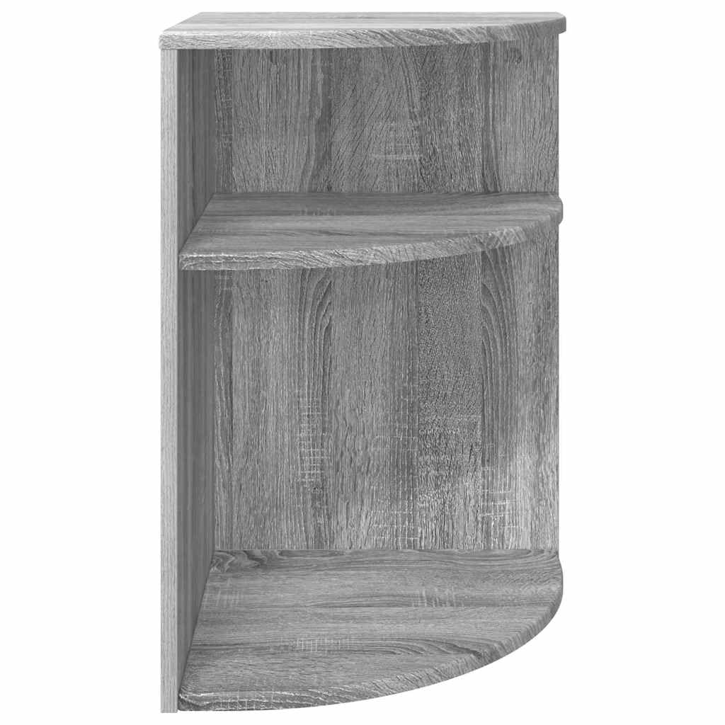Mesa auxiliar moderna gris Sonoma 39,7 x 39,7 x 60 cm, mesa rectangular de madera de ingeniería con almacenamiento, ideal para salón, mandos a distancia y libros