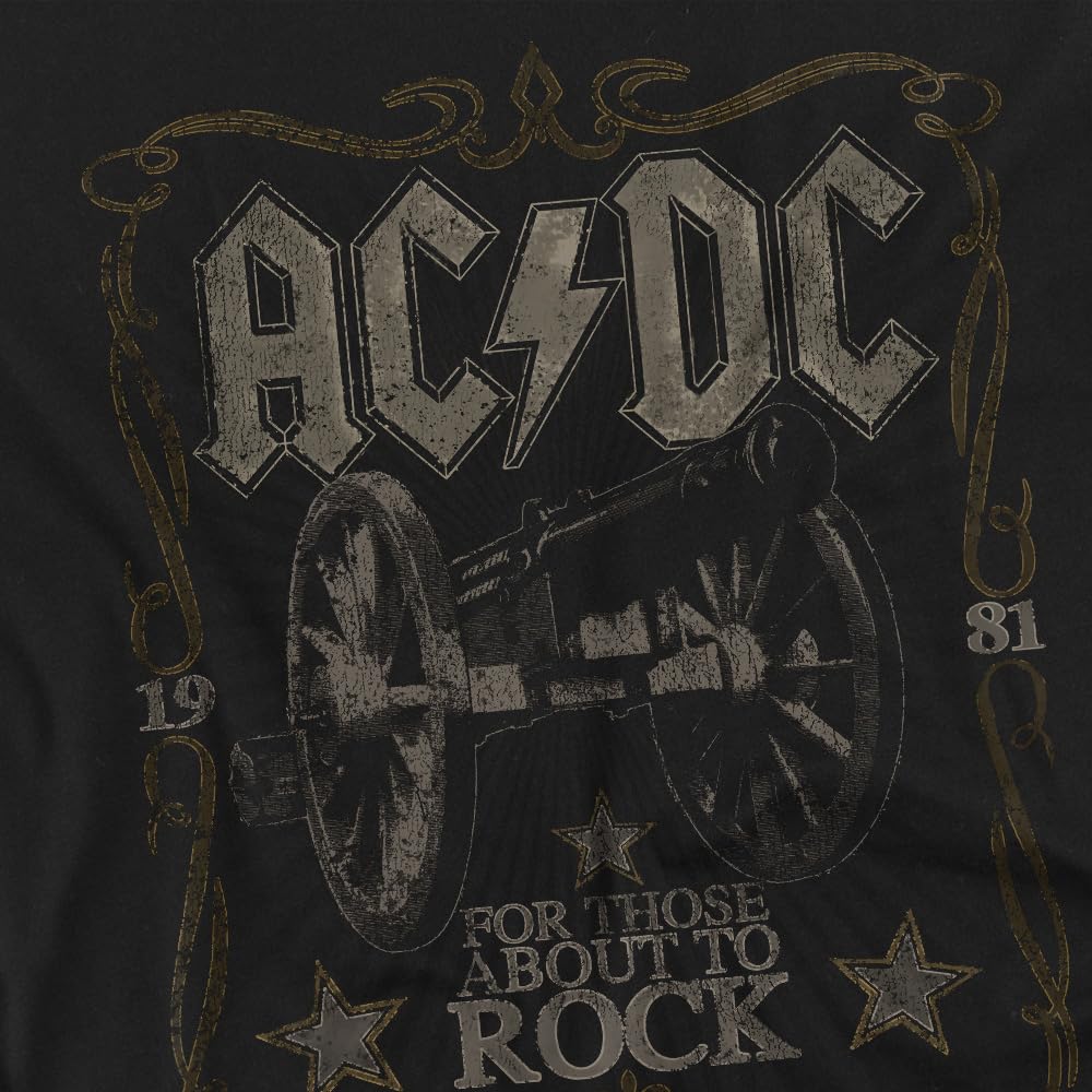 AC/DC ACDC Rock Label Mens Long Sleeve T Shirt T-Shirt Mixte (Lot de 1)