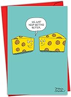 Vista 15 de NobleWorks Divertida tarjeta de felicitación del día de San Valentín con sobre de 5 x 7 pulgadas (1 tarjeta) Let's Neck C8796VDG