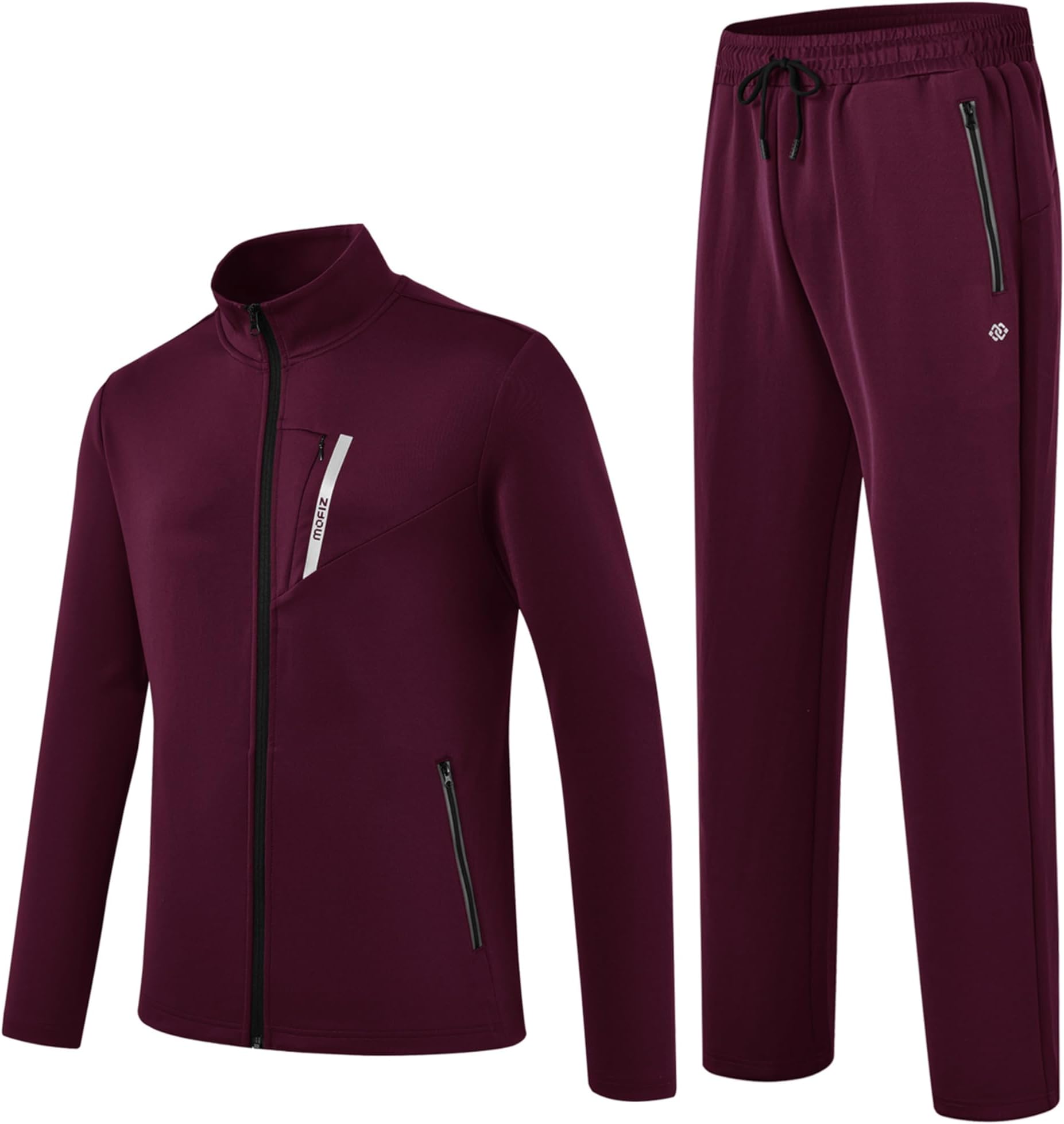 MoFiz Men's Tracksuits Sweatsuits for Men Athletic Set 2 Piece Track Suits Jogging Casual Warm Up Full Zip Running Sports