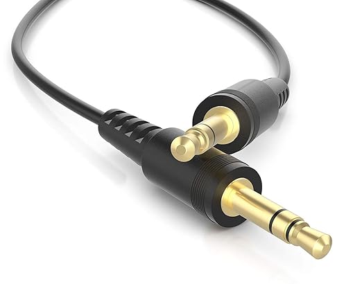 Cable de audio valonic de 0.6 ft, Jack 3.5mm, Macho a Macho, Negro miniatura 4