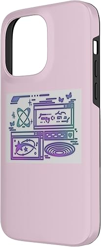 Miniatura 2 de iPhone 14 Pro Max 90s Y2K Retro Vintage Space Center Control Room Screen Case