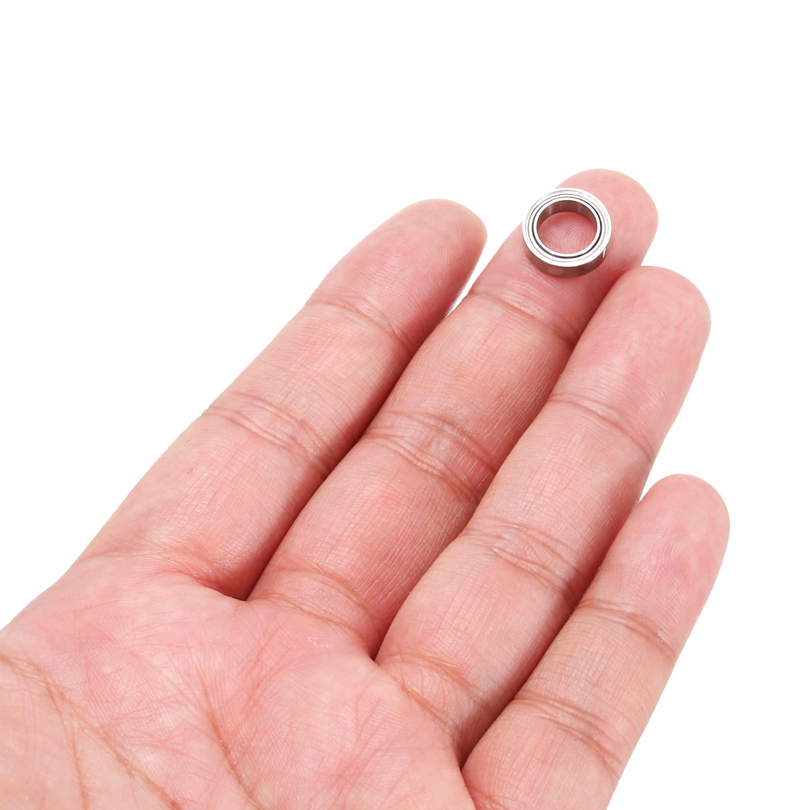 QUARKZMAN 8 sztuk MR128Zz sztywne łożyska kulkowe Z2 8 x 12 x 3.5mm stal wysokowęglowa chromowane łożysko podwójne ekranowane metalowe precyzyjne łożyska, P0 (Abec 1)