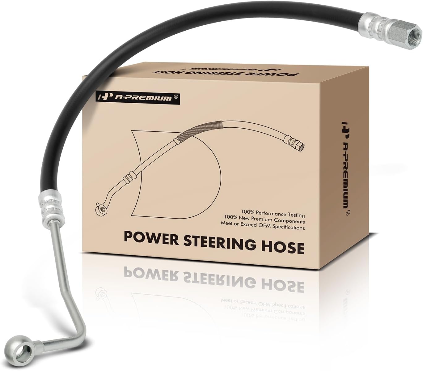 A-Premium Power Steering Pressure Hose Line Assembly Compatible with Chevrolet Tracker & Suzuki Vitara 1999 2000 2001 2002, 1.6L, Pump to Rack/Gear