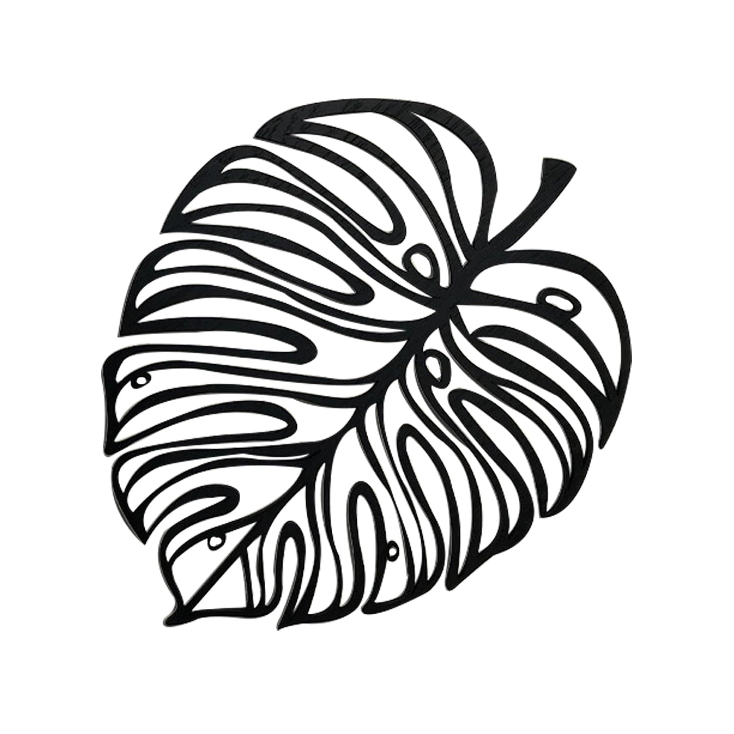 Heoclao 1 Pcs Wooden Palm Leaves Wall Decor Tropical Leaf