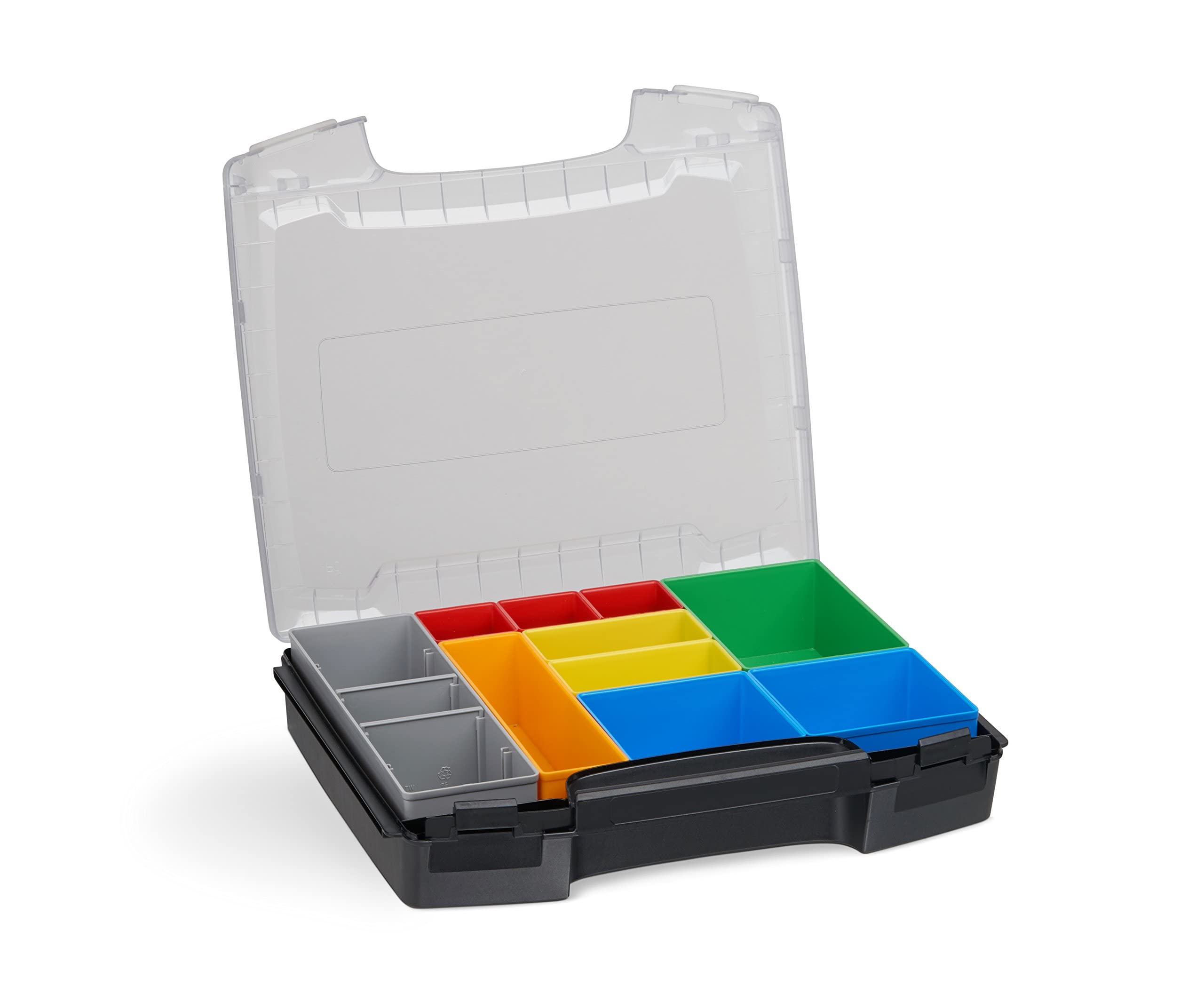 L-BOXX Sortimo LS BOXX 306 | Incluye i-BOXX 72 H3 e i-BOXX 72 I3 en negro | Caja de herramientas profesional vacía | Caja de herramientas vacía de plástico