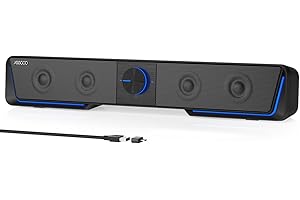 Jeecoo Computer Soundbar for Laptop, PC Speakers for Desktop Monitor