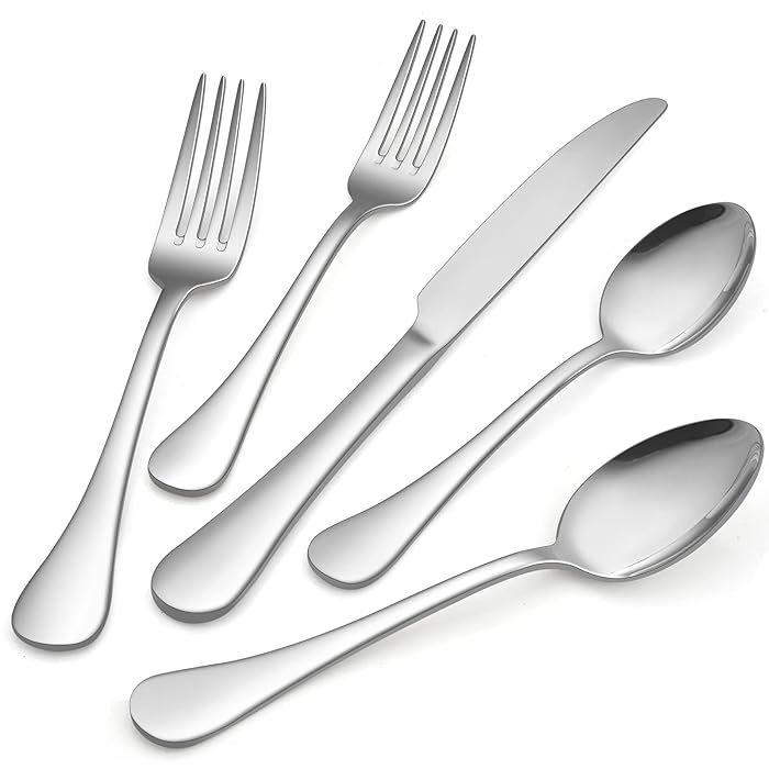 Buy 18/10 Silverware Set, HaWare 60Piece Stainless Steel Flatware Set