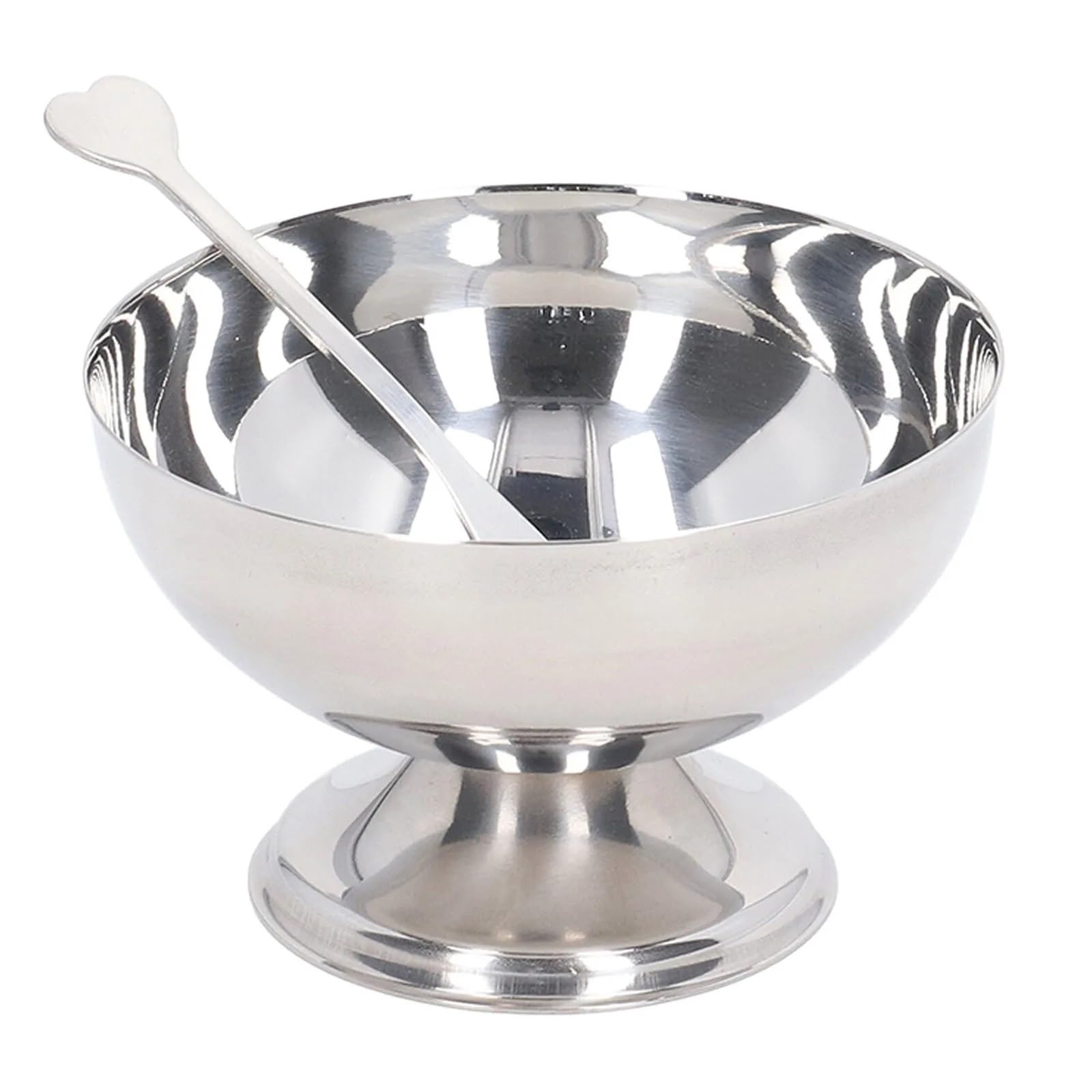 Coppe Gelato 3 pz Ciotola for gelato Ciotole for budino da dessert in acciaio inossidabile Ciotole for gelato Sundae Ciotola for insalata Ciotole for degustazione for sciocchezza for la casa Hotel Per