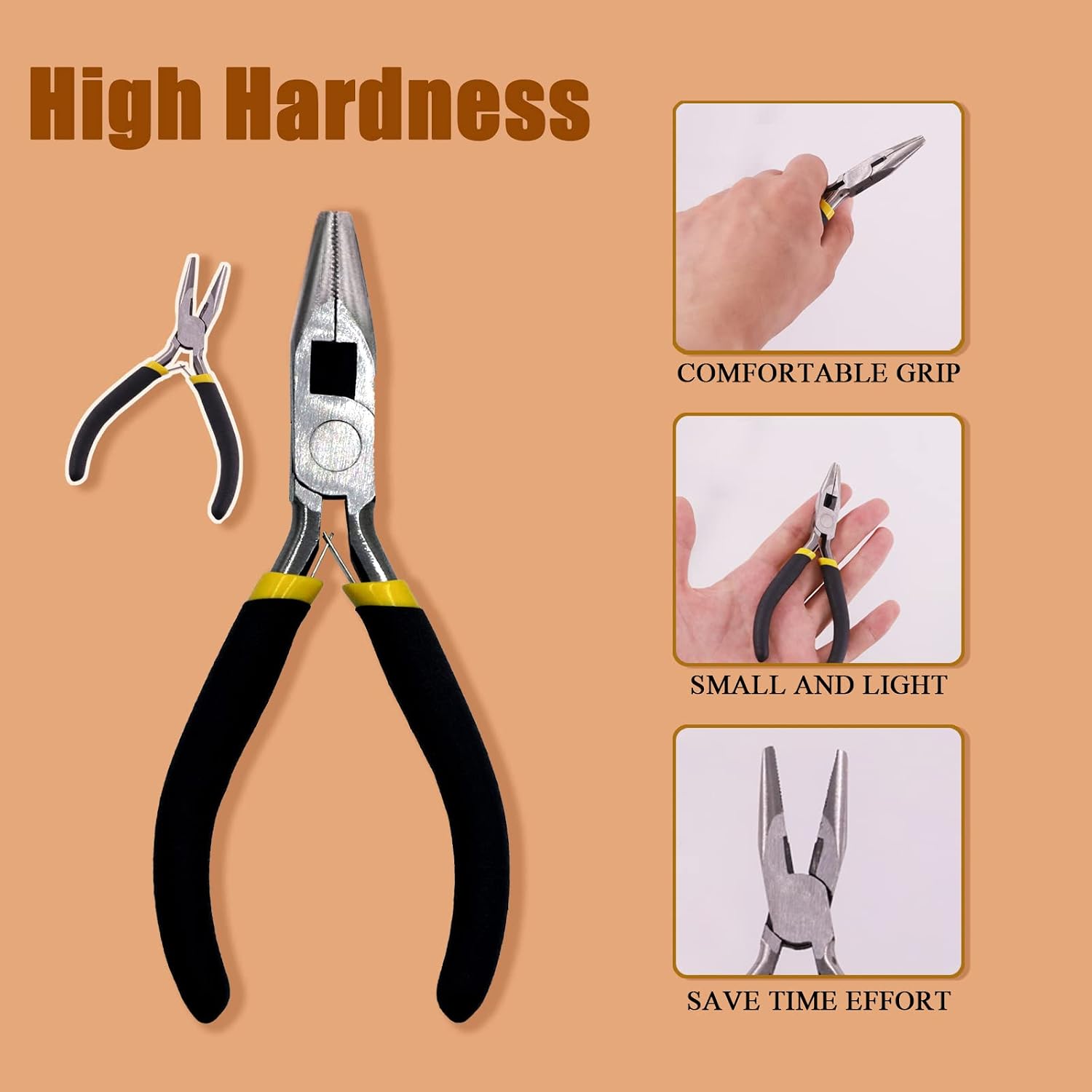 4801Pcs Open Eye Pins Assortment Kit with Jewelry Pliers Open Eye Pins Gold Silver Bronze Black Head Pins Eye Pins for Necklace Earrings DIY Jewelry Making