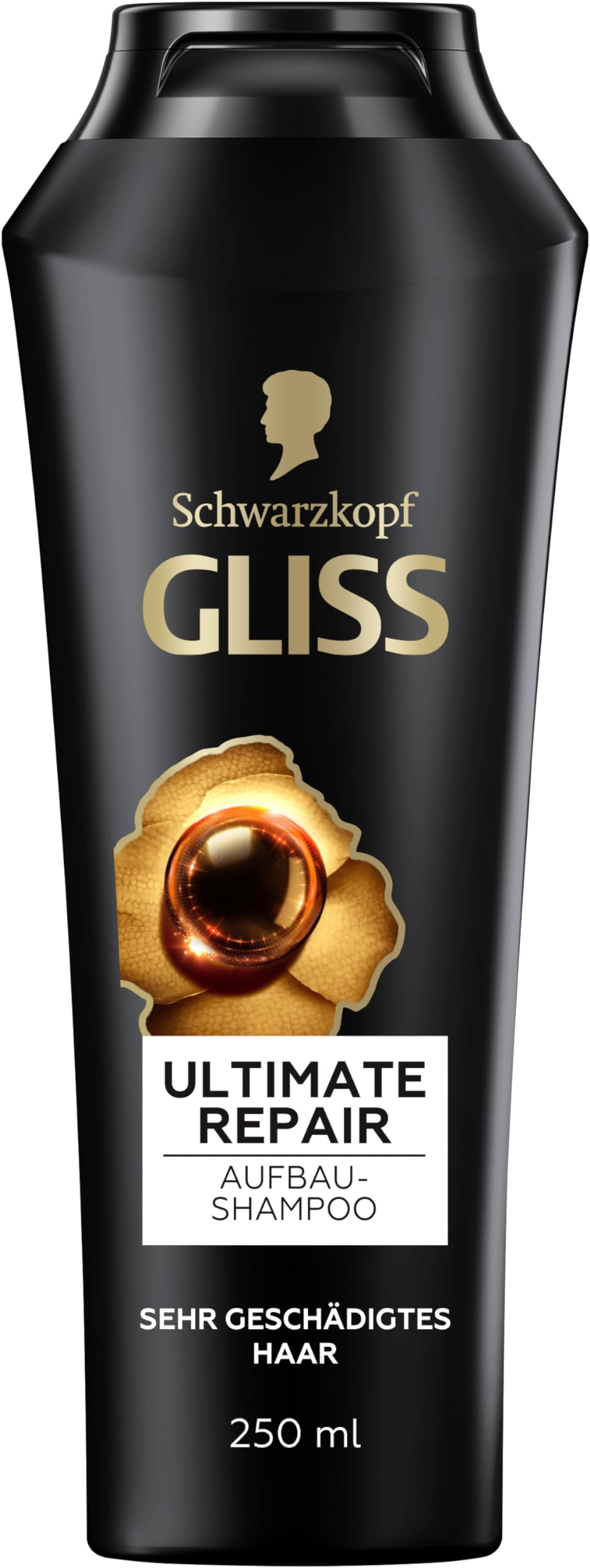 Gliss Shampoo Ultimate Repair (250 ml), Haarshampoo mit flüssigem Keratin & Perlen-Extrakt, Keratin Shampoo für stark geschädigtes und trockenes Haar
