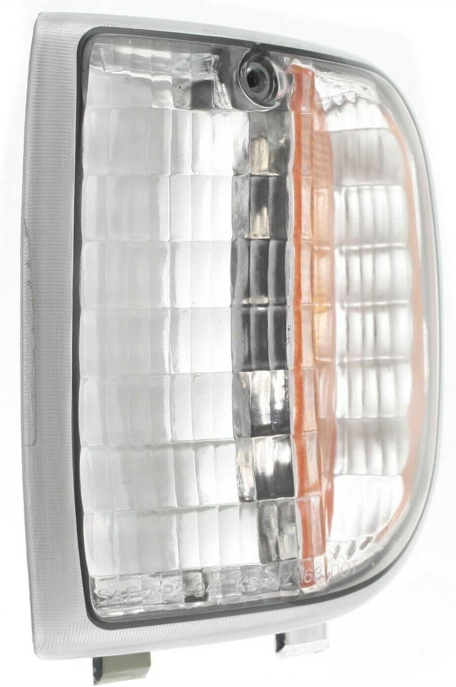 Turn Signal Light 2pcs Driver Passenger Side Plastic Lens Clear & Amber Corner Lamps