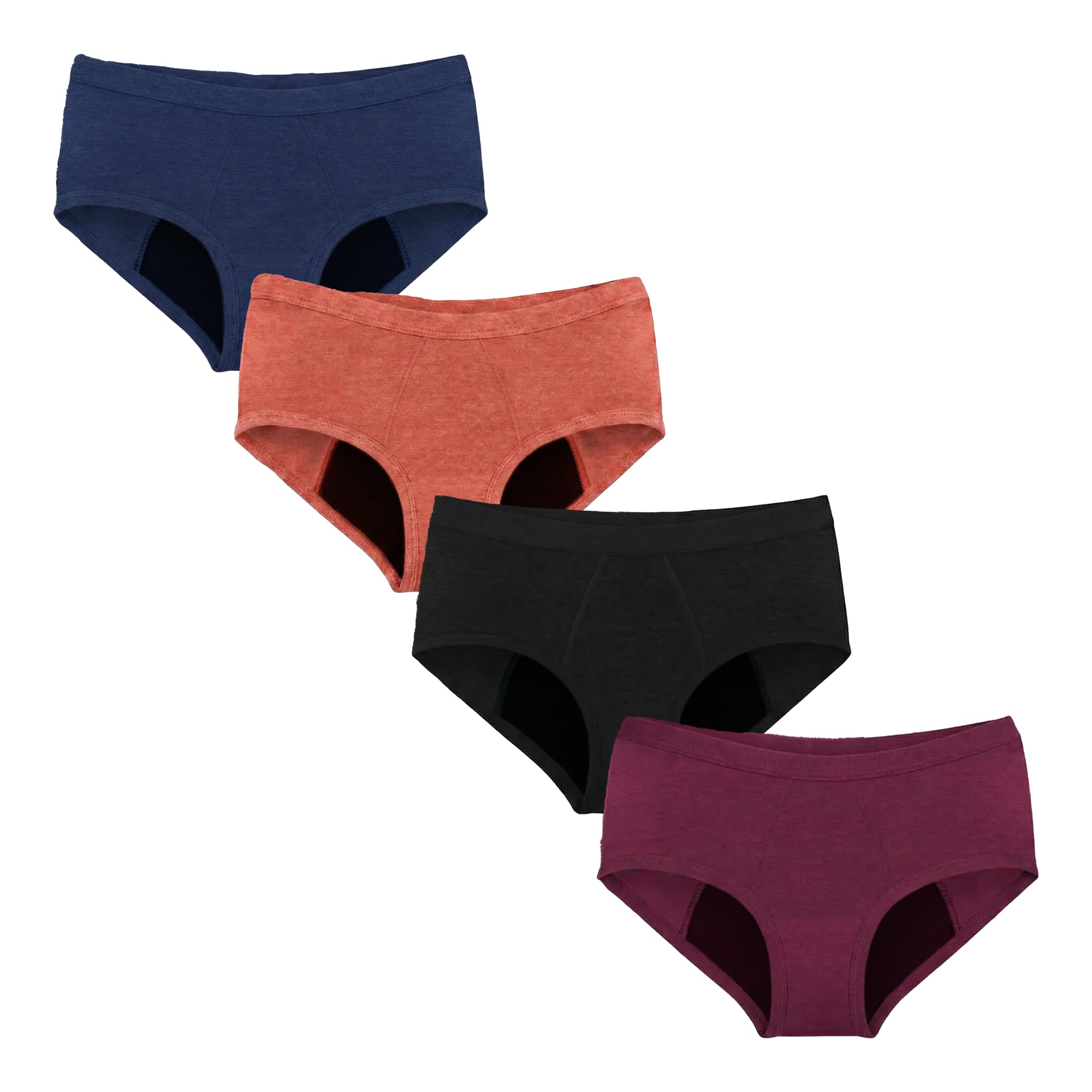 revaa Heavy Period Panty for Women & Girls (Pack of 4) Cotton, Reusable & Leak Proof Menstrual Underwear, No Pads Required, Rash-Free Comfort, for Super Heavy Flow, Lasts Up to 2 Yrs-picture-56